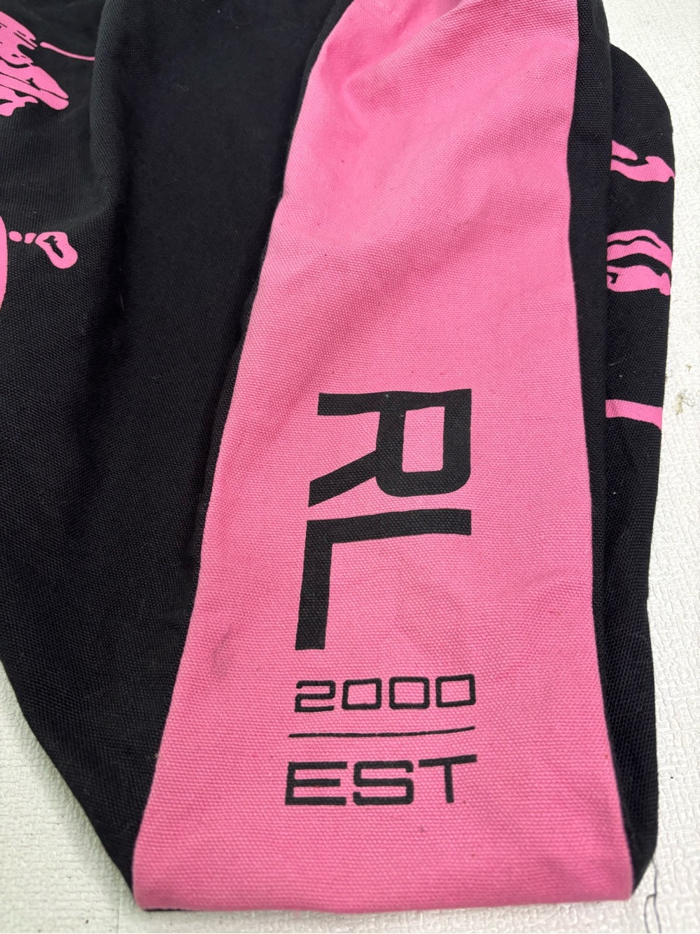 Ralph Lauren "RL Est. 2000" Limited Edition Pink Pony Canvas Tote Bag - Picture 5 of 6